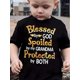thumbnail image 1 of Boys' Summer Fashion Tee - "Blessed By God, Spoiled By My Grandma" Colorful Letter Print, 100% Polyester Casual Short Sleeve T-Shirt with Round Neckline for Youngsters, Tween Boy Clothes, 1 of 7