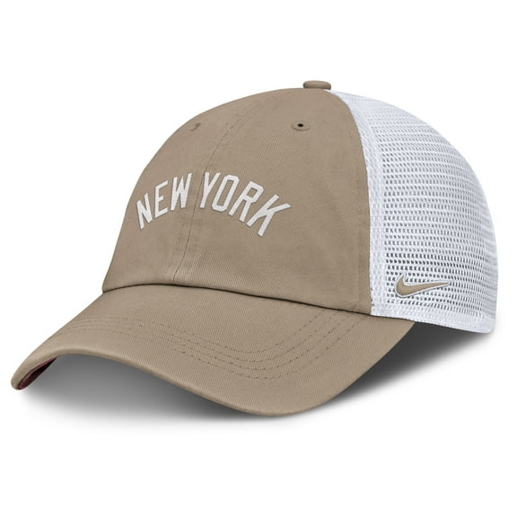 Unisex Nike Khaki/White New York Yankees Mother's Day Club Trucker Adjustable Hat