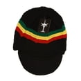 thumbnail image 2 of TopHeadwear's Cuffless Winter Beanie w/ Visor Brim SMALL/MEDIUM - Rasta, 2 of 2