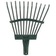 thumbnail image 4 of HOMEMAXS Garden Leaf Rake with Carbon Steel Teeth for Efficient Lawn Cleaning in Green Color 9.5 Inch, 4 of 8