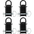 thumbnail image 4 of Kojem 4Pcs D-Ring Stake Pocket Removable D-Ring Stake Pocket 12000 lbs Trailer Flat Bed Replace for PK-SPTD4 Steel, 4 of 9