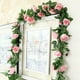 thumbnail image 4 of Wosthever Flores de plantas simuladas manejables de tela: atmósfera de atracciones turísticas que crean una hermosa y romántica vid de rosas Type3 NO3, 4 of 6