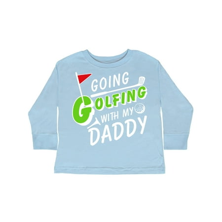 

Inktastic Going Golfing with my Daddy- kids golf Gift Toddler Boy or Toddler Girl Long Sleeve T-Shirt