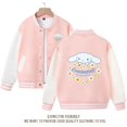thumbnail image 3 of Sanrios Kawaii Anime Cinnamoroll Linda chaqueta de mujer de dibujos animados primavera otoño nuevo uniforme de béisbol deportivo suelto regalo de cumpleaños, 3 of 4