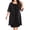Black, variant on Mother of the Bride Dresses for Women Plus Size Sparkly Midi Dresses Glitter Mesh Sequin Dress 3/4 Sleeve Wedding Guest Dresses Crew Neck Formal Dress