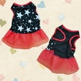 thumbnail image 4 of SPRING PARK Cute Pet Puppy Small Dog Star Pattern Gauze Tutu Princess Dress Skirt Clothes Apparel Costume, 4 of 7