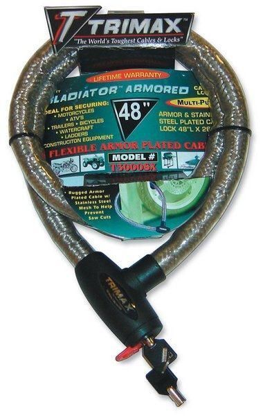 Trimax Ironclad Flexible Armor Plated Cable Lock   48" - image 2 of 5