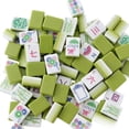 thumbnail image 5 of American Mahjong, American English Number Mahjong, Personalized Creative Mahjong Hand-Rolled Acrylic Mahjong, Fruit Green, 160 Mahjong Tiles (Tiles Only)., 5 of 5