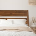 thumbnail image 3 of Acacia Callisto Solid Wood Bed Frame with Headboard, Signature Headboard Wood Bed, King - Walnut, 3 of 9