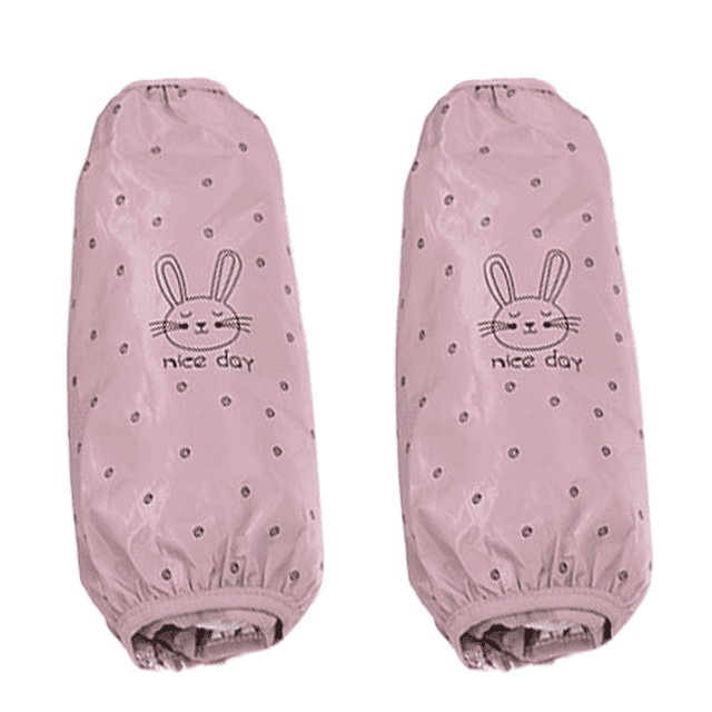 2 pares de mangas largas de cocina reutilizables, impermeables y a prueba de grasa, delantal