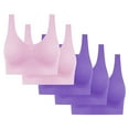 thumbnail image 2 of 5PC Women's High Impact Sports Bra - Seamless Wireless Support | Comfortable Workout Bralette with Pad Insert Slots, 2 of 6