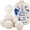 6, variant on Handy Laundry Wool Dryer Balls - Natural Fabric Softener, Reusable, Reduces Clothing Wrinkles and Saves Drying Time, Better Alternative to Plastic Balls and Liquid Softener (Pack of 6)