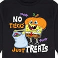 thumbnail image 3 of SpongeBob SquarePants - No Tricks Just Treats - Toddler And Youth Long Sleeve Graphic T-Shirt, 3 of 6