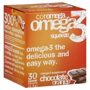Omega-3 Squeezepkets, Chocolate Orange - 30 Single Servingpkets (2.5 Grams