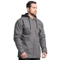 thumbnail image 6 of Wrangler Workwear Men's Quilted Lined Work Shirt Jacket with Hood, Size S-5XL (Men's and Big Men's), 6 of 14