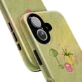 thumbnail image 2 of Vintage Floral Vase Phone Case, Soft Green Background with Retro Lamp and Candle Illustration, Protective Cover for iPhone 16 15 14 13 12 11 Pro Max Mini, 2 of 6