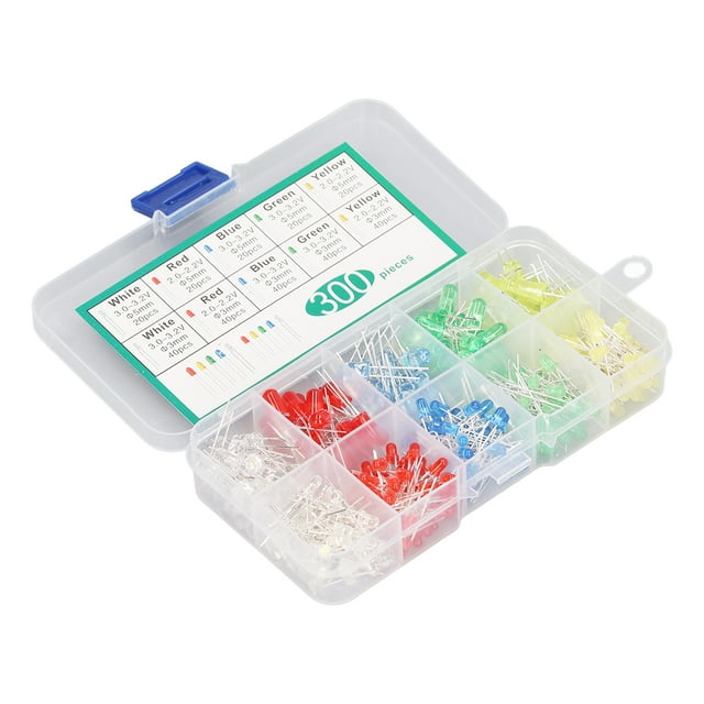 Kit surtido de circuitos LED BuyWeek 300 piezas diodos emisores de luz