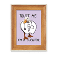 thumbnail image 1 of Duck Doctor Clothes Stethoscope Desktop Wooden Photo Frame Display Picture Art Painting Multiple Sets, 1 of 3