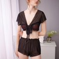 thumbnail image 2 of Gibobby Ropa interior mujer Lencería para Mujer, Lencería Sexy para Mujer, Conjunto de Lencería a Juego Transparente(Negro, M), 2 of 3