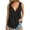 Black, variant on Sheghy Womens Tank Tops 100%Cotton Women's Solid-Color Sleeveless V-Neck Casual Cotton-Linen Top