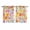 Orange, variant on Spring Floral Kitchen Curtains 96 Inch Length, Watercolor Botanical Colorful Summer Grommet Top Bedroom Living Room Curtains, Light Filtering Cafe Curtain Drapes 2 Panels Set 104''x96''