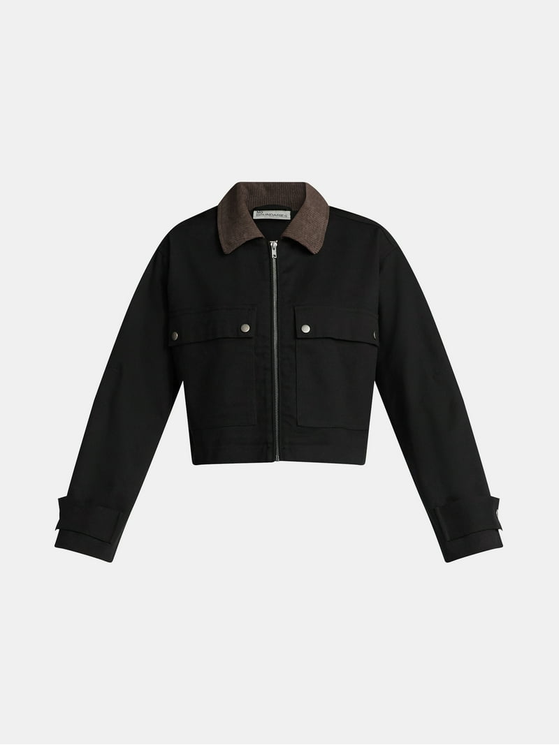 No Boundaries Trucker Jacket, Women's - Walmart.com