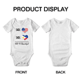 thumbnail image 3 of 50% Filipino + 50% American = 100+% Beautiful Funny Baby Bodysuit For Boy Girl, 3 of 5