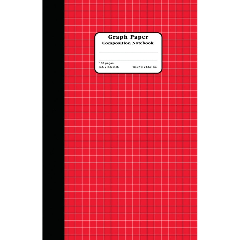 Graph Paper 4 X 4 Size 5.5 by 8.5 Inch Graph Paper Composition