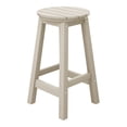 thumbnail image 2 of Costaelm Paradise 24" HDPE Round Outdoor Patio Counter Height Bar Stool, Sand, 2 of 8