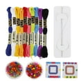 thumbnail image 3 of POINTERTECK Color Rope Bead Kit Girl Friendship Bracelet Making Kit Color Bead Tool Kit Girl Handicrafts Color String Friendship Bracelet, 3 of 9