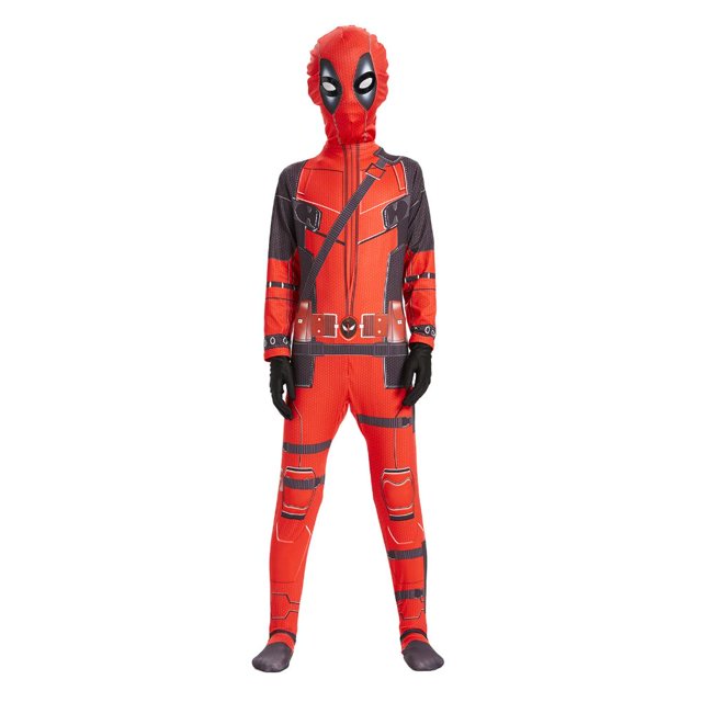 Disfraz Premium Disfraz de hombre araña de película Vestido de fiesta ajustado para Halloween para niño Kuymtek Rojo*4-5 años*Niño Única para Niño