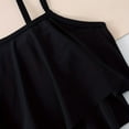 thumbnail image 6 of NAISIBABY Girls Swimsuit 2-Piece, Ruffles Bikini Tops with Floral Triangle Sets Summer Beach Holiday Bathing Suits Black 7T, 6 of 9