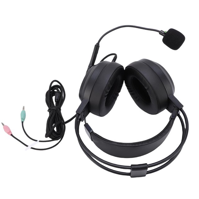 USB Headset with Microphone, Over Ear Headphone with a Built in High Fidelity Sound Card Chip, Ergonomic Design, Wired Noise Cancelling Headset for Students Listening Speaking