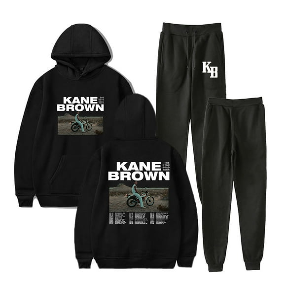 Kane Brown The High Road Tour Merch Hoodies Jogger Pants Winter Women Men Fashion Streetwear Set