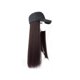 thumbnail image 1 of Peluca de pelo liso para mujer de Worallymy gorra de béisbol para niñas peluca para fiestas viajes Cosplay pelo falso con gorra Worallymy JD735811634, 1 of 7