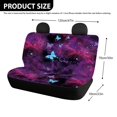 thumbnail image 4 of FUIALDOLG Galaxy Butterfly Rear Bench Seat Covers, Comfortable Waterproof Stretch Covers for SUV Sedan, 2 Pack Dirt Scratch Proof Car Interior Protectors, 4 of 4