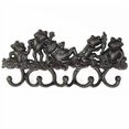 thumbnail image 1 of Sungmor Colgador de Pared de Hierro Fundido c/5 ganchos, gancho decorativo montado, estante colgante de ranas. Deco pared int/ext. Ideal para herramientas, macetas, abrigos, sombreros, llaves y ropa., 1 of 3