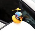 thumbnail image 1 of Pato para romper el viento en el Interior del coche, pequeño pato amarillo con casco, Airscrew, decoración de ciclismo, adorno de decoración, nuevo, 1 of 4