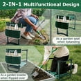 thumbnail image 5 of ALLJOY Foldable Garden Kneeler Seat with Upgraded Thicken Kneeling Pad, with 2 Tool Pouches Heavy Duty Thick Gardening Bench for Kneeling and Seat, 5 of 8