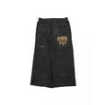 thumbnail image 4 of Pantalones vaqueros rectos estilo hip hop retro americano nueva primavera pantalones cortos de pierna ancha sueltos casual, 4 of 5