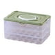 thumbnail image 2 of Huevera de 3 Niveles con Capacidad para 72 Huevos, con Tapa y Asa | Recipiente Transparente para Almacenar Huevos En El Refrigerador | Plástico Verde | 31,5 X 22,5 X 16 Cm | Bandeja Organizadora Apil, 2 of 6
