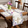 thumbnail image 5 of Resurrected tablecloth Easter Eggs Christian Cross Lily Flowers Spring Isa Holiday Resurrection Party Home Kitchen Dining Room Decoration (13 'x 72'), 5 of 5