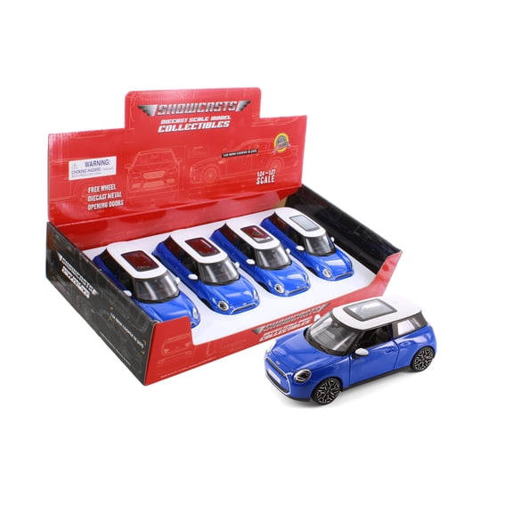 2024 Mini Cooper SE (J01), Blue - Showcasts 32926D - 1/24 Scale Diecast Model Car