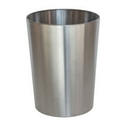 Mainstays Brushed Nickel Metal Bathroom Wastebasket, 2.2 gal