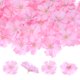thumbnail image 1 of Uxcell 50 Paquete Cabezas de Flores Artificiales Cabeza de Ciruelo de Seda Falsa Rosa Claro, 1 of 7