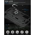 thumbnail image 2 of iPhone 13 Pro Max Case, Military Armor 360°Unbreakable Swivel Ring Kickstand [Work with Magnetic Car Mount] Slim Shockproof Durable Cover Holster Compatible Apple iPhone 13 Pro Max Cover - Black, 2 of 5