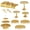 Gold, variant on Whitejianpeak 13Pcs Gold Cake Stand Set, Metal Dessert Table Display Set with Cake Display Stand, 3 Tier Cupcake Stand, Cake Cutting and Serving Tongs for Wedding Birthday Party Celebration