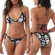 thumbnail image 3 of Balery Black White Spooky Ghosts Pijama Estampado Bikini de Dos Piezas para Mujer - Conjunto de Bikini Ajustable Sexy y Cómodo para Playa, 3 of 6