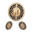 thumbnail image 4 of Wardrobe Knob, Long Service Life Retro Style Cabinet Knob Not Easy To Corrode Superb Craftsmanship  For Dressing Tables For Wardrobes, 4 of 8