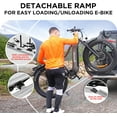 thumbnail image 5 of Young Electric Hitch Mount Bike Rack, 200 lbs Capacity, Aluminum for 2 E-Bikes, 5 of 10